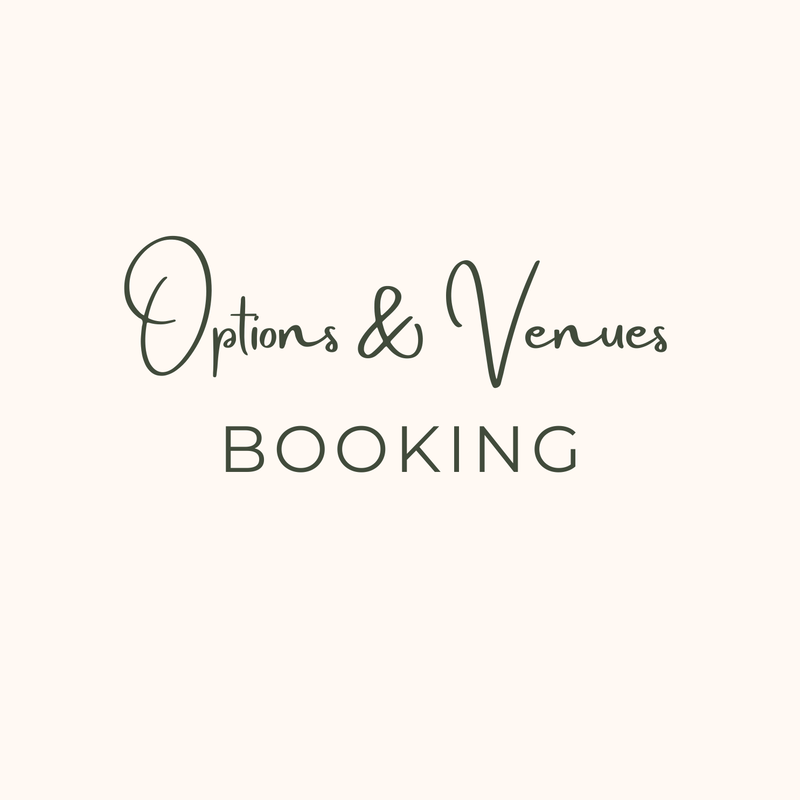 Booking Options and Venues